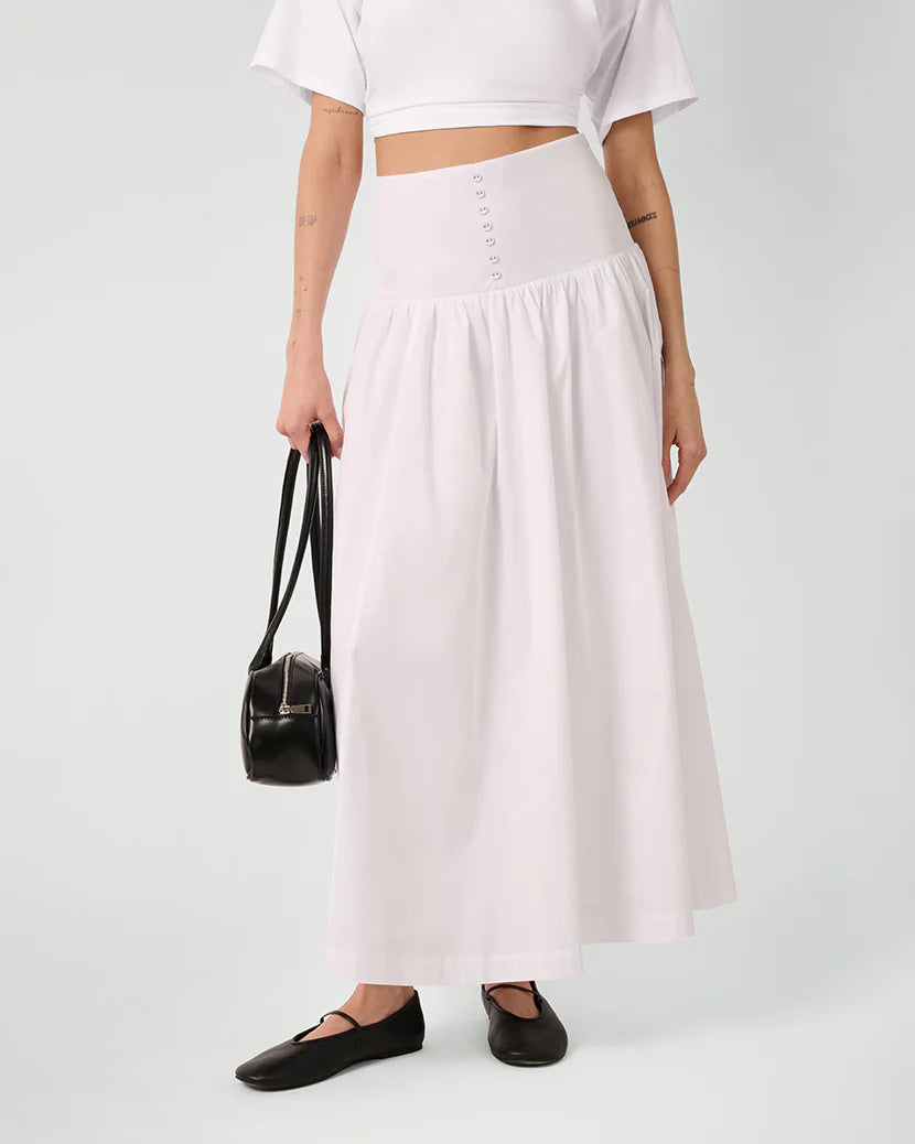Drop Waist Maxi Skirt