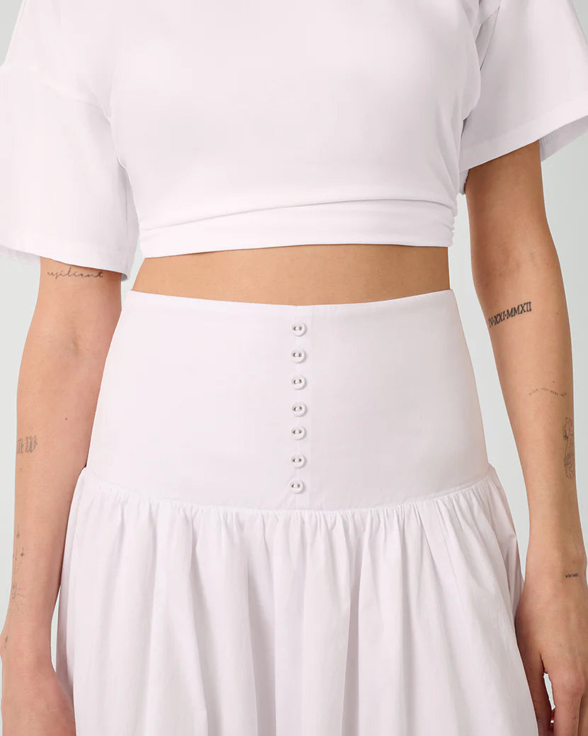 Drop Waist Maxi Skirt