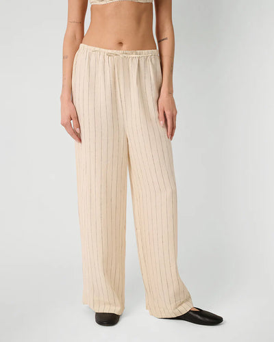 Tie Waist Pant Beige