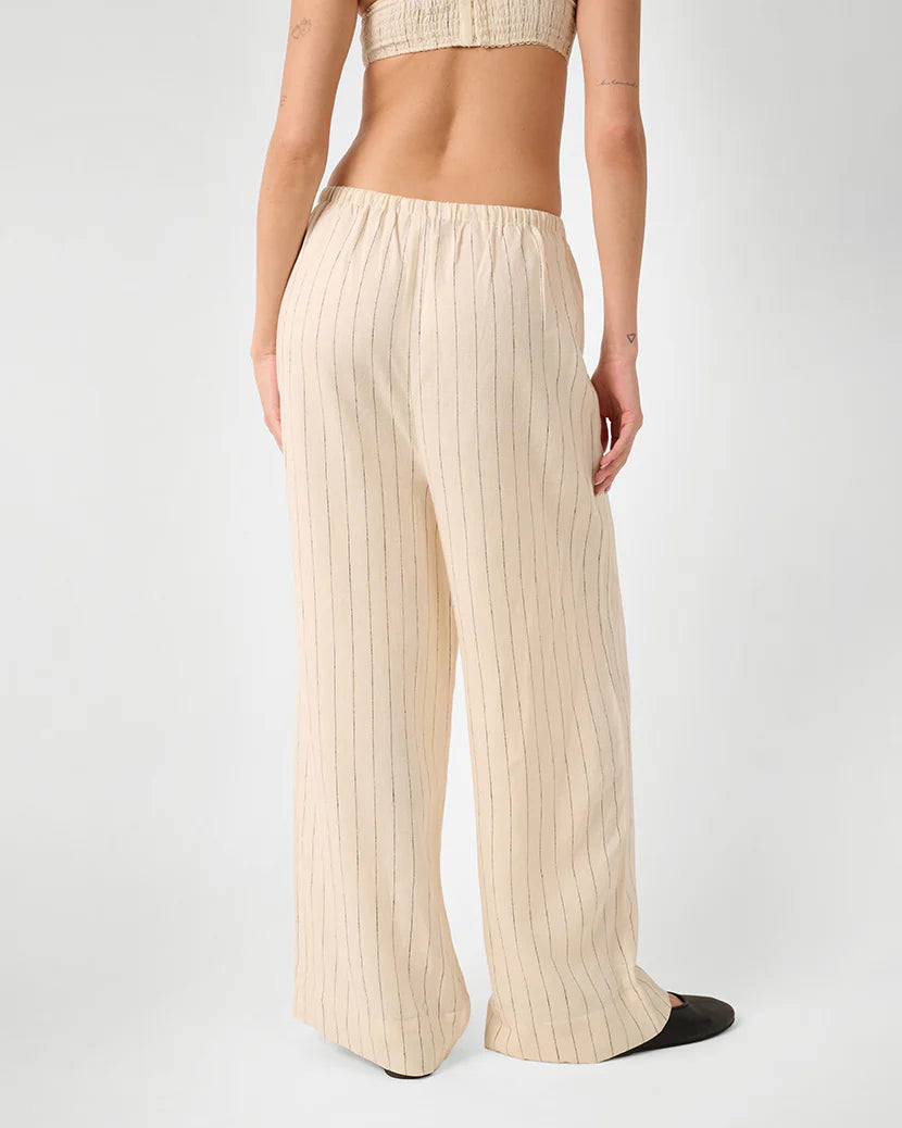 Tie Waist Pant Beige