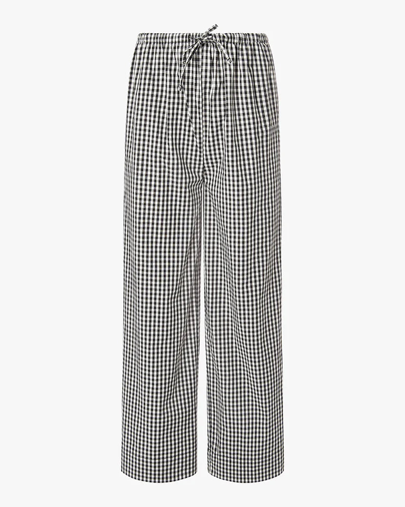 Tie Waist Pant Black Stripes