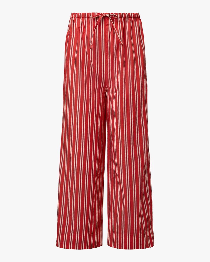 Tie Waist Pant Red