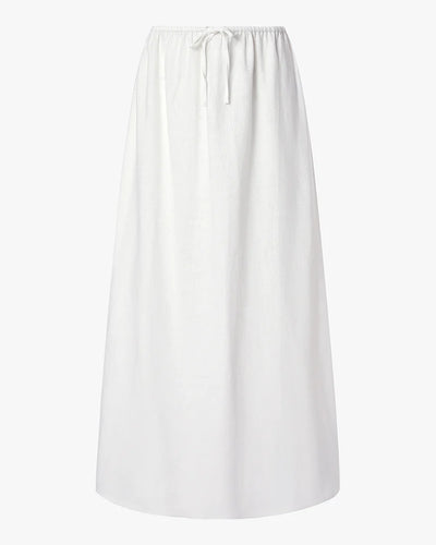 Tie Waist Linen Skirt