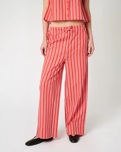 Tie Waist Pant Red