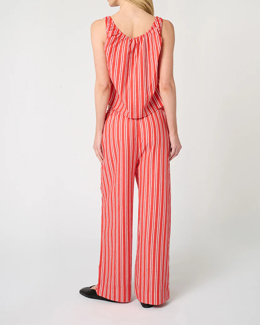 Tie Waist Pant Red