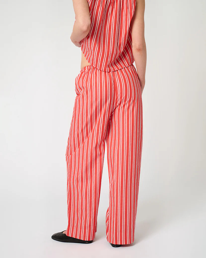Tie Waist Pant Red